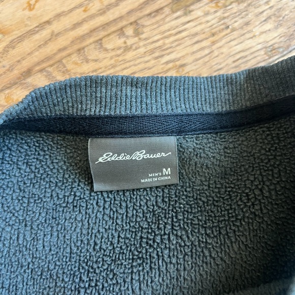Eddie Bauer Gray Crewneck Sweatshirt Men's Medium Cotton Blend - Picture 3 of 5